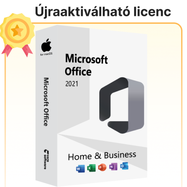 Office Home and Business 2021 Retail licenc MacOS-ra – Microsoft fiók társítással
