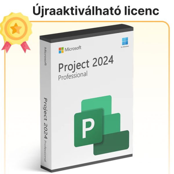 Project Pro 2024 licenc – Microsoft fiók társítással