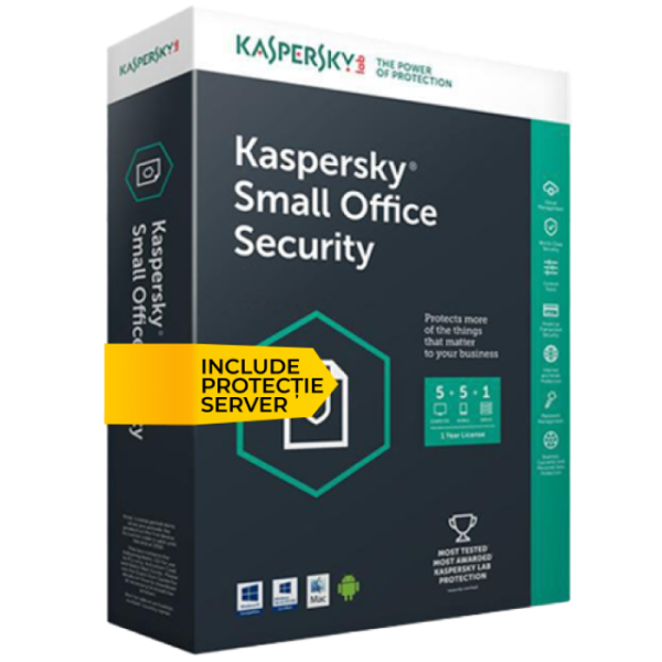 Kaspersky Small Office Security V8 licenc – 2 szerverre, 20 PC-eszközre és 20 mobileszközre