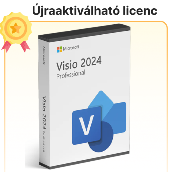 Visio Pro 2024 licenc – Microsoft fiók társítással