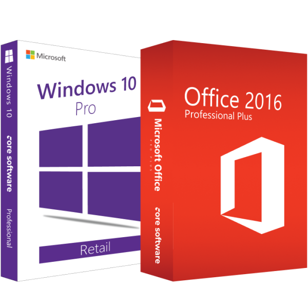 Windows 10 Pro Retail licenc + Office Pro Plus 2016 (online aktiválás)