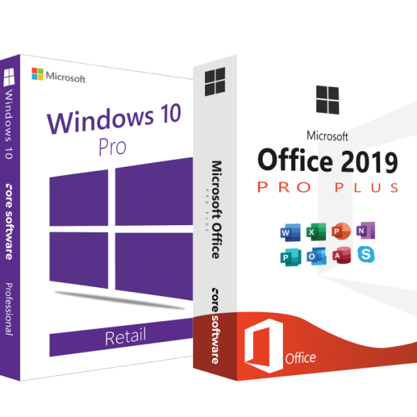 Windows 10 Pro Retail licenc + Office Pro Plus 2019 (online aktiválás)